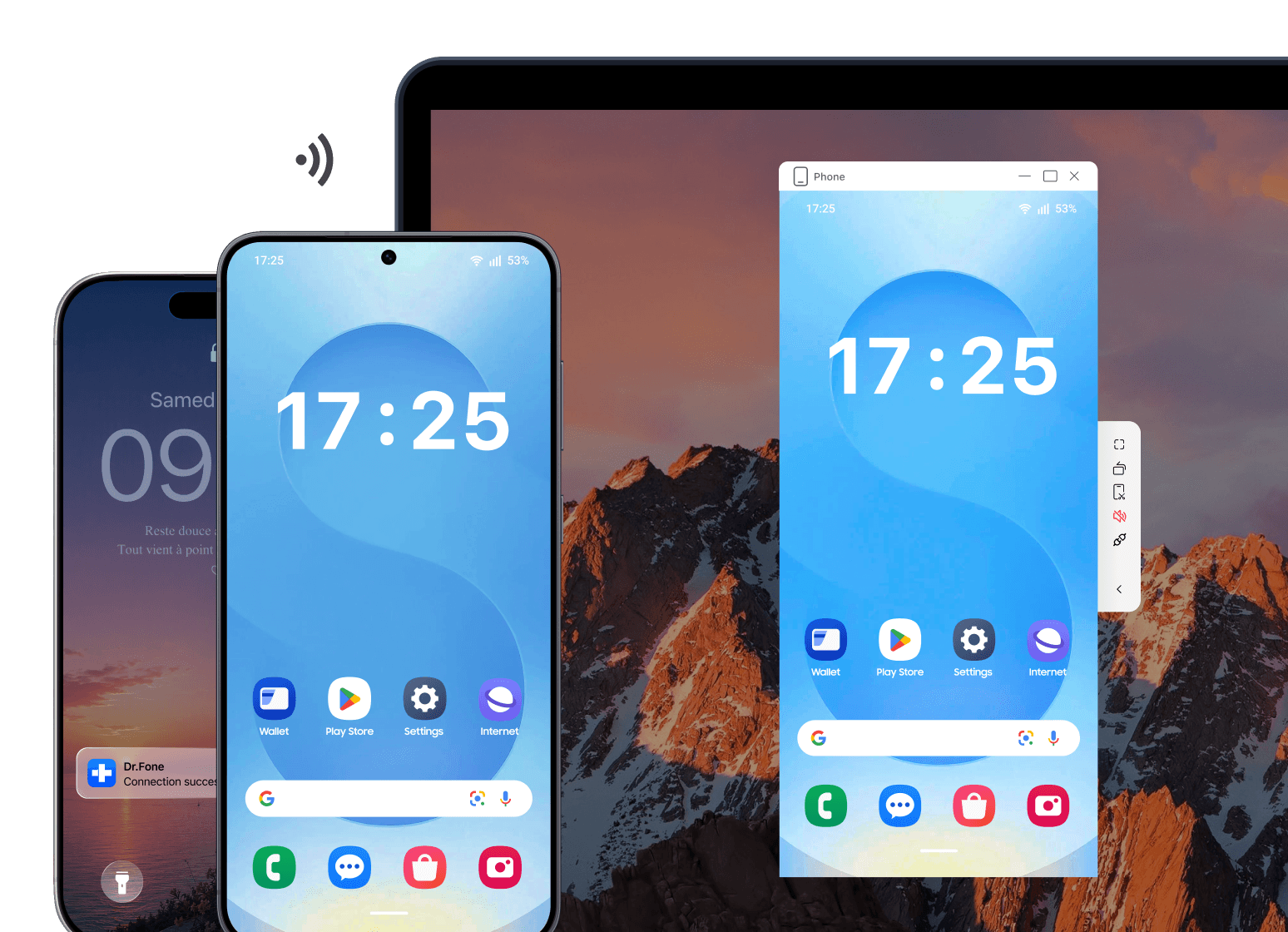 miroir d'écran drfone