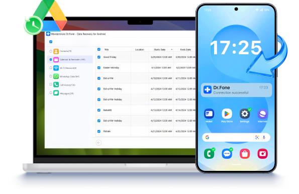 Restore Google Drive backups