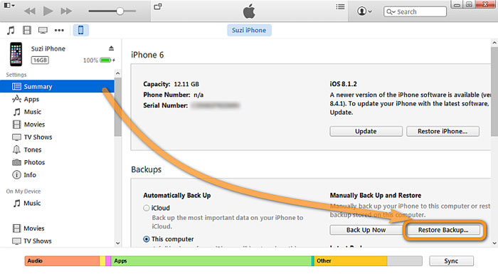 Extract iTunes backup file